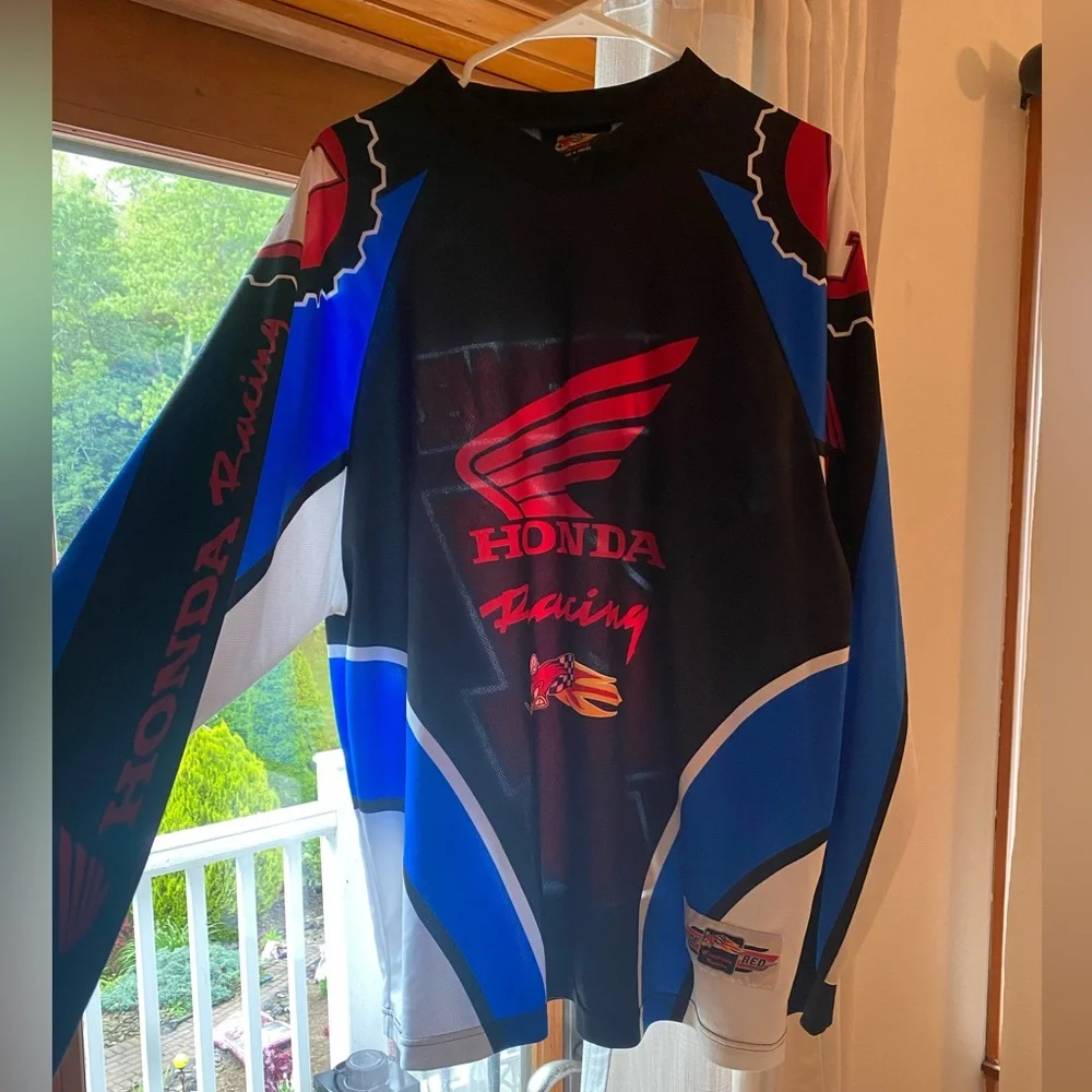 VTG RARE HONDA RIDE RED RACING #4 RICKY CARMICHAEL MOTOCROSS JERSEY SIZE 2XL - Picture 3 of 5